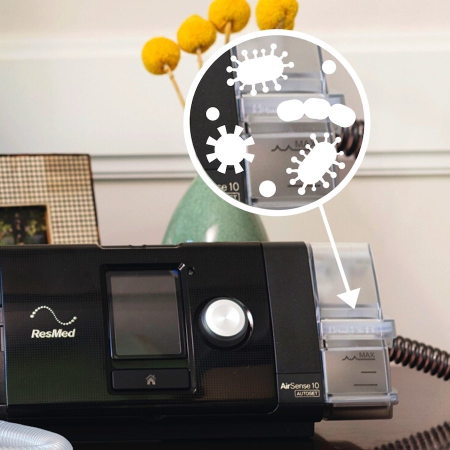 CPAP machine can be a breeding ground for mold, fungus, bacteria and viruses