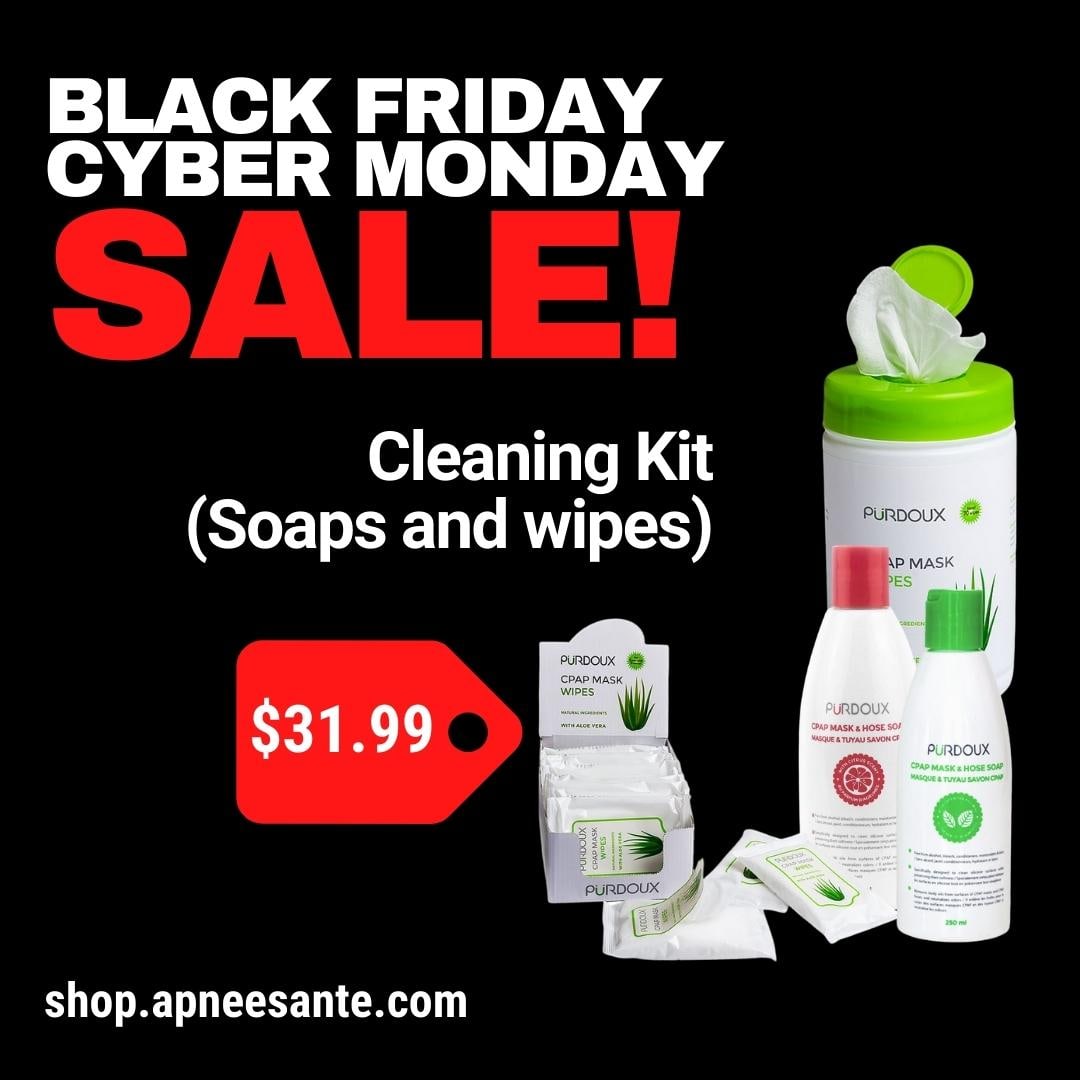 Black friday cyber monday - Soap and wipes CPAP cleaning kit - $31.99