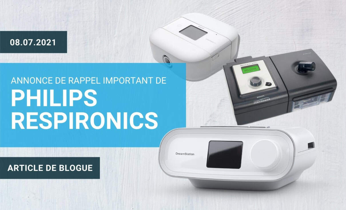 Annonce de rappel important de Philips Respironics Apnée Santé